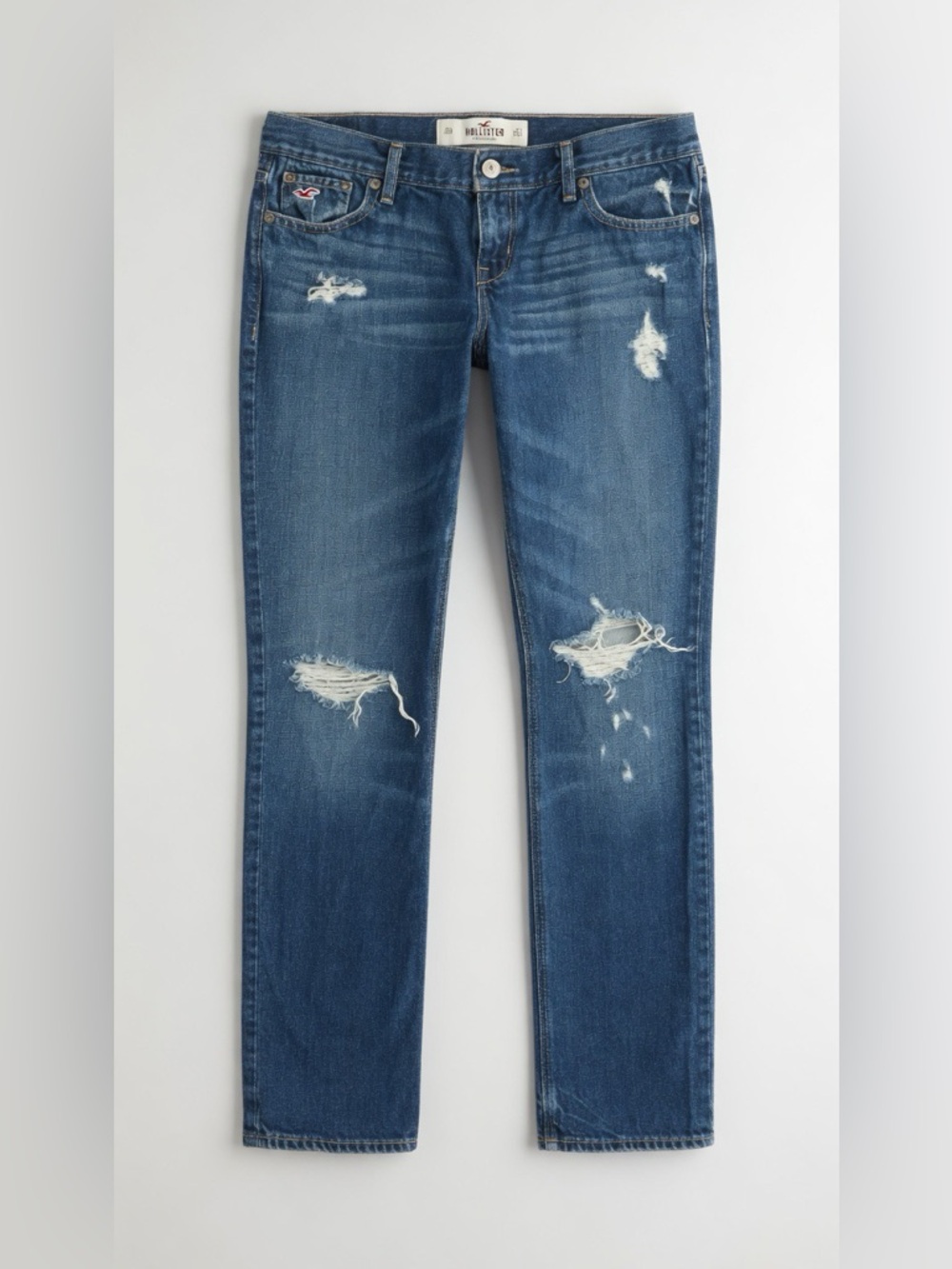 Hollister Slim Blue Distressed Denim Jeans
